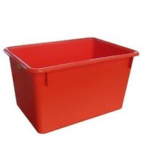 27L Plastic Industrial Nesting Bin Storage - 457 x 318 x 260mm - Red