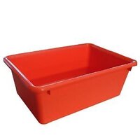 16L Plastic Industrial Nesting Bin Storage - 457 x 318 x 165mm - Red