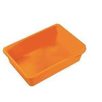 22.7L Plastic Industrial Nesting Container - 527 x 375 x 140mm - Orange