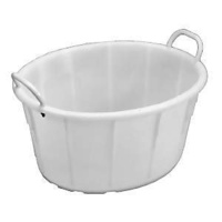 54L Plastic Oval Nesting Bin - 700 x 600 x 340mm - White