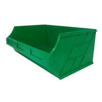 12L Storage Plastic Nally Micro Bin - 410 x 280 x 165mm - Green