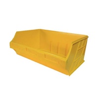 12L Storage Plastic Nally Micro Bin - 410 x 280 x 165mm - Yellow