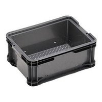 12.5L Plastic Stacking Bin Industrial & Automotive - 385 x 290 x 165mm - Mesh Base