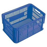 66L Plastic Stacking Crate Lug - 610 x 419 x 312mm - Blue