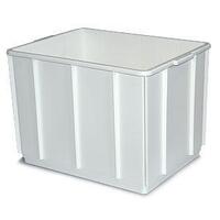 32L Plastic Stacking Bin Container Multi Stacker - 432 x 324 x 305mm - White
