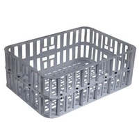 90L Plastic Stacking Crate Modular - 730 x 530 x 280mm - Grey