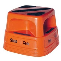150kg Rated Safety Step Stool Platform Anti-slip Step Safe- Orange