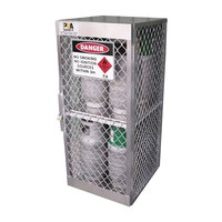 Locker LPG Cylinder Storage - 8 x 15kg Rated Cylinder - 760 x 815 x 1800 mm