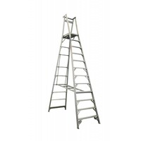 Indalex 150KG Aluminium Step Ladder - 12 Step - 3600mm