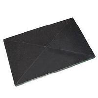 450L Plastic Rectangular Bin Rotomould Container - LID ONLY - Black
