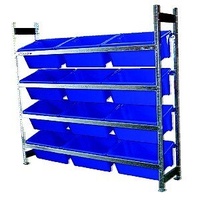 Bin Rack - Action Rack - 2022 x 1800 - #10 Bins x 12 - Blue