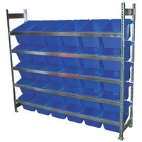 Bin Rack - Action Rack - 2022 x 1800 - Model 30D Bins x 30 - Blue