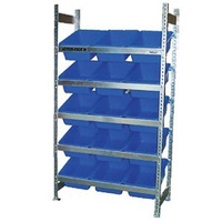 Bin Rack - Action Rack - 1015 x 1800 - Model 30 Bins x 15 - Blue