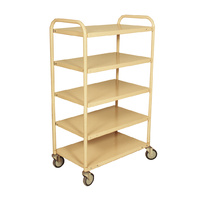 200kg Rated Steel 5 Tier Trolley 810 x 510mm - Beige