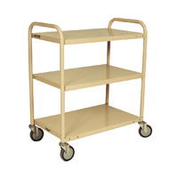200KG Steel Multipurpose 3 Deck Trolley - 810 x 510mm - Beige - Australian Made