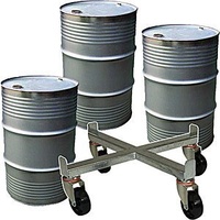 300kg Rated Steel Mobile Drum Dolly Suits 200L Drum - Galvanised