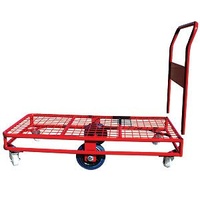 450kg Rated Platform Stock Trolley heavy Duty With Handle - 1200 x 600mm - Mesh Deck