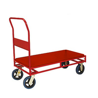 450KG Heavy Duty Steel Platform Trolley - 1 Handle 4 Wheel - 900 x 450mm - Steel Deck - Australian Made