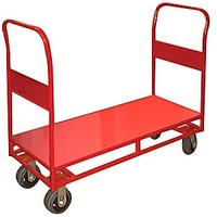450KG Heavy Duty Steel Platform Trolley - 2 Handle 4 Wheel 900 x 450mm - Steel Deck - Australian Made