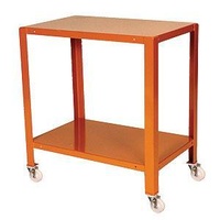 2 Deck Steel Mobile Workstand Work Station - 810 x 510mm - 75mm Castors