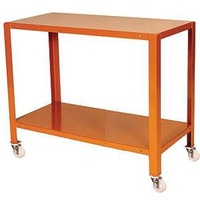 2 Tier Steel Mobile Workstand Work Station - 1110 x 610mm