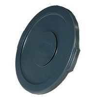 Lid to Suit 76 Litre Round Plastic Brute Bin - Grey - LID ONLY