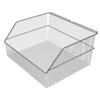 Storage Bin - Chrome Wire Basket - 415 x 350 x 200