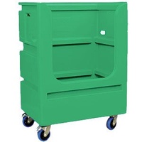 200kg Rated Laundry Linen Trolley Polyethylene - 1050 X 710 X 1500mm - Green