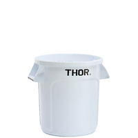 60L Thor Utility Plastic Container Round Bin - White