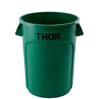 208L Thor Utility Plastic Container Round Bin - Green