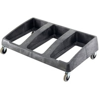 3 Compartment Plastic Dolly - Suits Slim Line Waste Rectangular Bin