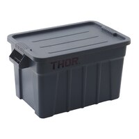 75L Thor Plastic Storage Tote Container With Lid - Grey 708 L x 434 W x 384 mm H