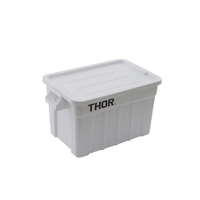 75L Thor Storage Tote With Lid - White 708 L x 434 W x 384 mm H