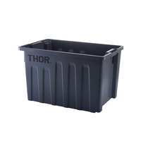 55L Thor Stackable Plastic Storage Box Container - Food Grade - Grey