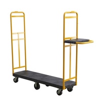810kg Rated Heavy Duty Material Transfer U Boat Trolley Cart - Black - 1960 x 454 x1632mm