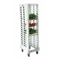 Hd Plastic Gastronorm Trolley-Side Loader - White