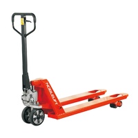 2000kg Rated Hand Pallet Jack Truck Stubbie - 450 x 800mm - Narrow