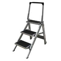 150KG Little Monstar Aluminium Single Sided Step Ladder - 0680mm - 3 Step