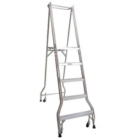 Little Monstar 150KG Platform Ladder Heavy Duty - 5 Step - 1410mm