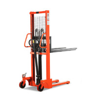 1500kg Rated Manual Walkie Hand Stacker - 1600mm Lift