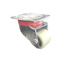 300kg Rated Heavy Duty Cast Iron Castor - 50mm Low Profile with Plate Swivel