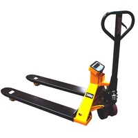2000kg Rated Hand Pallet Track Truck With Scales 685mm Wide - 1150mm Long - Standard