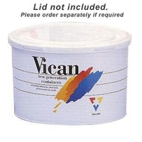 0.5L Plastic Round Paint Chemical Container Can - White