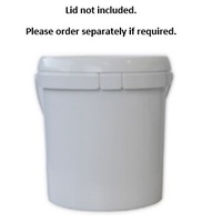 Plastic Round EZY-Pail - 5 litre - Plastic Handle - White