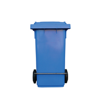 120L Industrial Wheelie Waste Bin With Lid Lifter - Blue