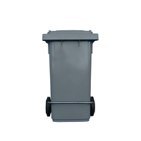 120L Industrial Wheelie Waste Bin With Lid Lifter - Grey