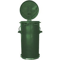 50L Industrial Wheelie Waste Bin With Lid Lifter - Green