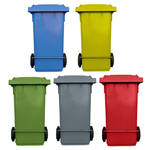 120L Industrial Wheelie Waste Bin With Lid Lifter