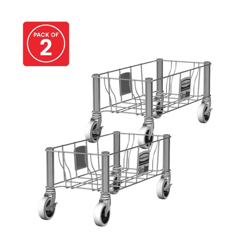 2 Pack Stainless Steel Single Slim Jim Dollies