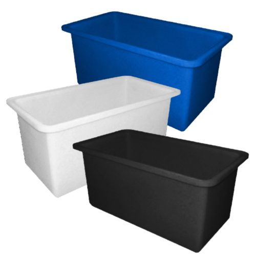450L Plastic Rectangular Rotomould Bin - 1220 x 610 x 610mm